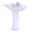 TOTO LPT780.4 Clayton Rectangular Pedestal Bathroom Sink for 4 Inch Center Faucets