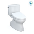 TOTO MW4743046CEFG#01 WASHLET+ Vespin II Two-Piece Elongated 1.28 GPF Toilet and WASHLET+ S500e Contemporary Bidet Seat