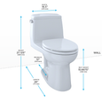 TOTO MS854114 Ultimate One-Piece Elongated 1.6 GPF Toilet