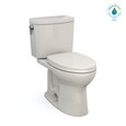 TOTO MS454124CUFG Drake II 1G Two-Piece Elongated 1.0 GPF Universal Height Toilet with CEFIONTECT and SS124 SoftClose Seat WASHLET+ Ready