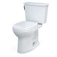 TOTO MS786124CEFG#01 Drake Transitional Two-Piece Elongated 1.28 GPF Universal Height TORNADO FLUSH Toilet with CEFIONTECT and SoftClose Seat WASHLET+ Ready - MS776124CEFG#01