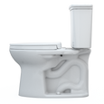 TOTO MS786124CEFG#01 Drake Transitional Two-Piece Elongated 1.28 GPF Universal Height TORNADO FLUSH Toilet with CEFIONTECT and SoftClose Seat WASHLET+ Ready - MS776124CEFG#01