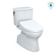 TOTO MW4743046CUFG#01 WASHLET+ Vespin II 1G Two-Piece Elongated 1.0 GPF Toilet and WASHLET+ S500e Contemporary Bidet Seat