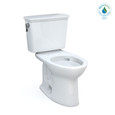 TOTO CST786CEFG.10#01 Drake Transitional Two-Piece Elongated 1.28 GPF Universal Height TORNADO FLUSH Toilet with 10 Inch Rough-In and CEFIONTECT