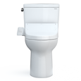 TOTO MW7763074CEFG#01 Drake WASHLET+ Two-Piece Elongated 1.28 GPF Universal Height TORNADO FLUSH Toilet with C2 Bidet Seat