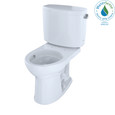 TOTO CST453CEFRG#01 Drake II Two-Piece Round 1.28 GPF Universal Height Toilet with CEFIONTECT and Right-Hand Trip Lever