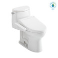 TOTO MW6043074CUFG#01 WASHLET+ UltraMax II 1G One-Piece Elongated 1.0 GPF Toilet and WASHLET+ C2 Bidet Seat