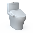 TOTO MW4463074CEMGN#01 TOTOWASHLET+ Aquia IV Two-Piece Elongated Dual Flush 1.28 and 0.9 GPF Toilet and WASHLET C2 Bidet Seat
