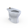TOTO CT725CUG#01 TORNADO FLUSH Commercial Flushometer Floor-Mounted Toilet with CEFIONTECT Elongated