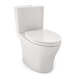 TOTO MS446124CEMFGN Aquia IV Two-Piece Elongated Dual Flush 1.28 and 0.9 GPF Universal Height Toilet with CEFIONTECT WASHLET+ Ready