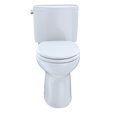 TOTO CST454CEFG Drake II Two-Piece Elongated 1.28 GPF Universal Height Toilet with CEFIONTECT