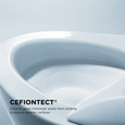 TOTO CST454CEFG Drake II Two-Piece Elongated 1.28 GPF Universal Height Toilet with CEFIONTECT