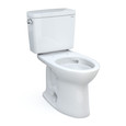 TOTO CST776CSFG Drake Two-Piece Elongated 1.6 GPF Universal Height TORNADO FLUSH Toilet with CEFIONTECT