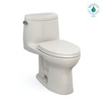 TOTO MS604124CEFG UltraMax II One-Piece Elongated 1.28 GPF Universal Height Toilet with CEFIONTECT and SS124 SoftClose Seat WASHLET+ Ready