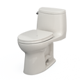 TOTO MS604124CEFG UltraMax II One-Piece Elongated 1.28 GPF Universal Height Toilet with CEFIONTECT and SS124 SoftClose Seat WASHLET+ Ready