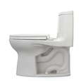 TOTO MS604124CEFG UltraMax II One-Piece Elongated 1.28 GPF Universal Height Toilet with CEFIONTECT and SS124 SoftClose Seat WASHLET+ Ready