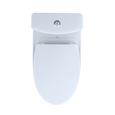 TOTO MS446124CEMGN Aquia IV WASHLET+ Two-Piece Elongated Dual Flush 1.28 and 0.9 GPF Toilet with CEFIONTECT