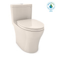 TOTO MS646124CEMFGN Aquia IV One-Piece Elongated Dual Flush 1.28 and 0.9 GPF Universal Height WASHLET+ Ready Toilet with CEFIONTECT