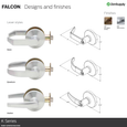 Falcon K301 - Privacy Lock - Grade 1 Non-Keyed Cylindrical Lock