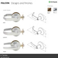 Falcon Falcon K301 - Privacy Lock - Grade 1 Non-Keyed Cylindrical Lock FAL-K301-NON-KEYED