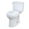 TOTO MS776124CEFG#01 Drake Two-Piece Elongated 1.28 GPF Universal Height TORNADO FLUSH Toilet with CEFIONTECT and SoftClose Seat WASHLET+ Ready