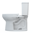 TOTO MS776124CEFG#01 Drake Two-Piece Elongated 1.28 GPF Universal Height TORNADO FLUSH Toilet with CEFIONTECT and SoftClose Seat WASHLET+ Ready