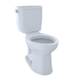 TOTO CST244EF Entrada Two-Piece Elongated 1.28 GPF Universal Height Toilet