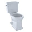TOTO CST404CEFG Promenade II Two-Piece Elongated 1.28 GPF Universal Height Toilet with CEFIONTECT