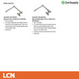 LCN 4040XP arm types (continued): Spring Cush-n-Stop Arm (SCUSH, 4040XP-30775CNS) and Spring Hold Open Cush-n-Stop Arm (SHCUSH, 4040XP-30495CNS) — solid forged steel with spring-loaded stop in soffit shoe