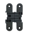 SOSS 216 Series 4-5/8 Inch Invisible Hinge in Matte Black (622) - Front View