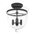 Hunter Belltown 3-Light Semi-Flush Mount