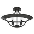 Hunter Perch Point 4-Light Semi-Flush Mount
