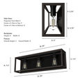 Hunter Squire Manor 3 Light Vanity HL-FAML144