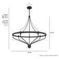 Hunter Merlin 6-Light Chandelier