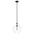 Hunter Dunshire Ginger Jar Clear Seeded Glass 1-Light 12 Inch Medium Pendant