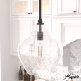 Hunter Dunshire Ginger Jar Clear Seeded Glass 1-Light 12 Inch Medium Pendant