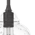 Hunter Dunshire Ginger Jar Clear Seeded Glass 1-Light 12 Inch Medium Pendant