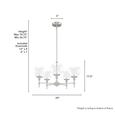 Hunter Xidane 5 Light Chandelier HL-FAML185