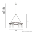 Hunter Devon Park 5 Light Linear Chandelier HL-FAMC53