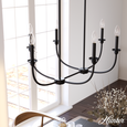 Hunter Southcrest 6 Light Linear Chandelier HL-FAML386