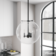 Hunter Sacha 3 Light Globe Pendant HL-FAML812