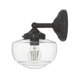 Hunter Saddle Creek Clear Seeded Glass 1 Light Mini Semi Flush HL-FAML303