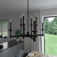 Hunter Briargrove 2-Tier 8 Light Chandelier HL-FAML200