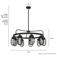 Hunter Starklake 9 Light Chandelier HL-FAML307