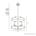 Hunter Astwood 4 Light Chandelier HL-FAML103