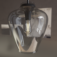 Hunter Vidria Smoked Glass 1-Light 12 Inch Pendant
