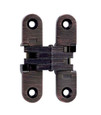 SOSS 208 Series Invisible Hinge, Oil Rubbed Bronze finish, for 1" to 1-1/8" wood or metal doors