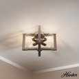 Hunter Woodburn 4 Light Flush Mount HL-FAML257