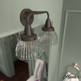 Hunter Cypress Grove 2 Light Vanity HL-FAML224