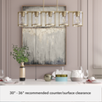 Hunter Astwood 5 Light Linear Chandelier HL-FAML105